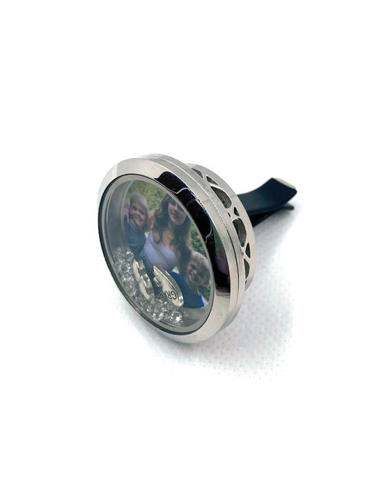 Solid Locket Car Diffuser w/Photo